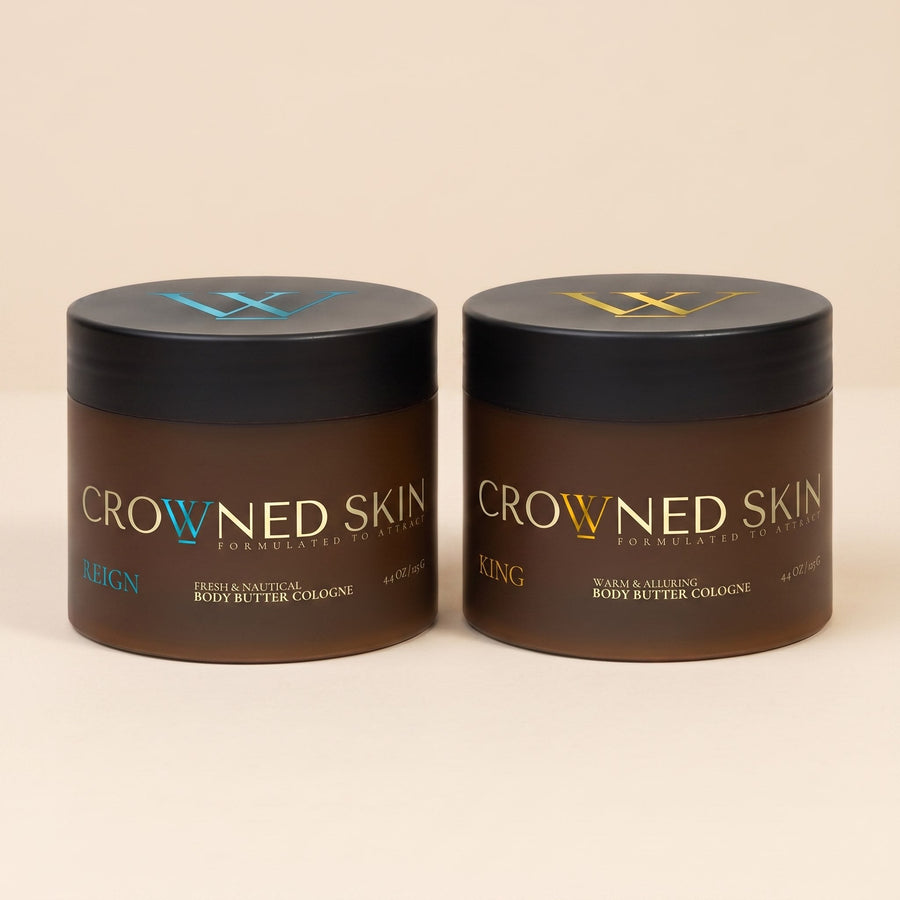 Reign & King Body Butter Duo - 2 Full-Size Jars (Bundle Deal)