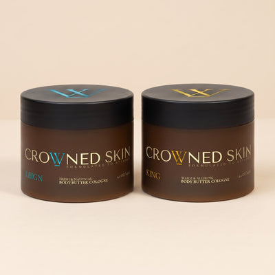 Reign & King Body Butter Duo - 2 Full-Size Jars (Bundle Deal)