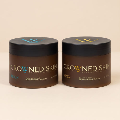 Reign & King Body Butter Duo - 2 Full-Size Jars (Bundle Deal)